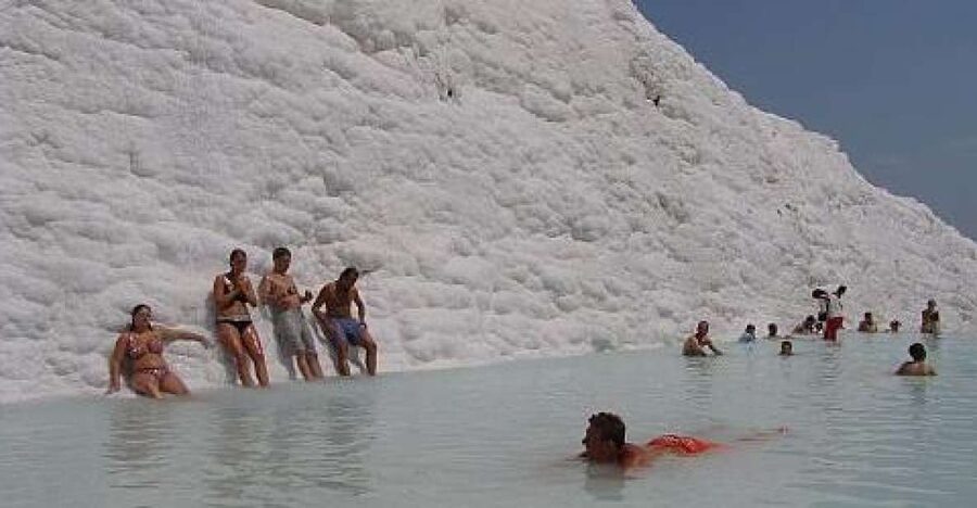 From Kusadasi: Daily Pamukkale - Hierapolis Tour - Cleopatra’s Antique Pool: the day’s most hands-on stop