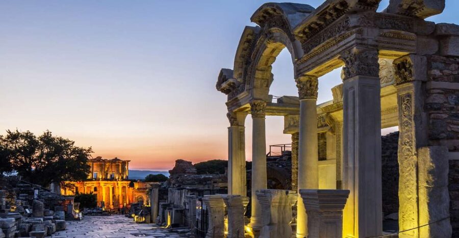 From Kusadasi: Ephesus and Pamukkale 2 Day Private Tour - Day one: entering the ancient city of Ephesus
