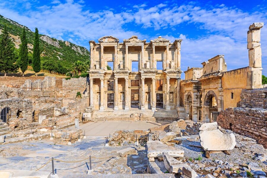 Kusadasi: Ephesus Ancient City, Ceramic Workshop & Shopping - The Celsus Library and the Old Theater