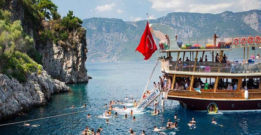 Kusadasi: Full-Day Boat Cruise w/ Lunch & Hotel Pickup - A comfortable boat with both shade and sun